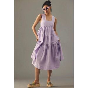 Anthropologie lilac babydoll dress